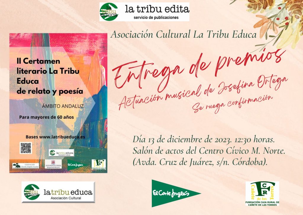 » Entrega de premios y menciones especiales del II Certamen Literario ...
